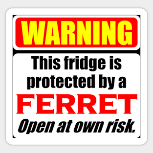 Fridge Protected By Ferret Sticker